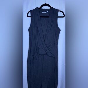 Athleta Duet Faux Wrap Dress - Gray